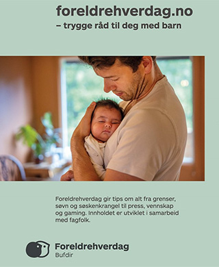 Plakat Foreldrehverdag.no